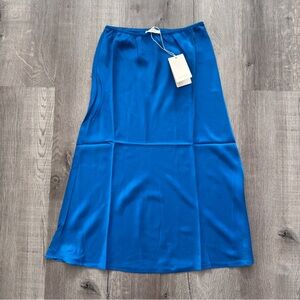 Dôen Elowena Skirt Blue Tourmaline XS NWT Bias Silk